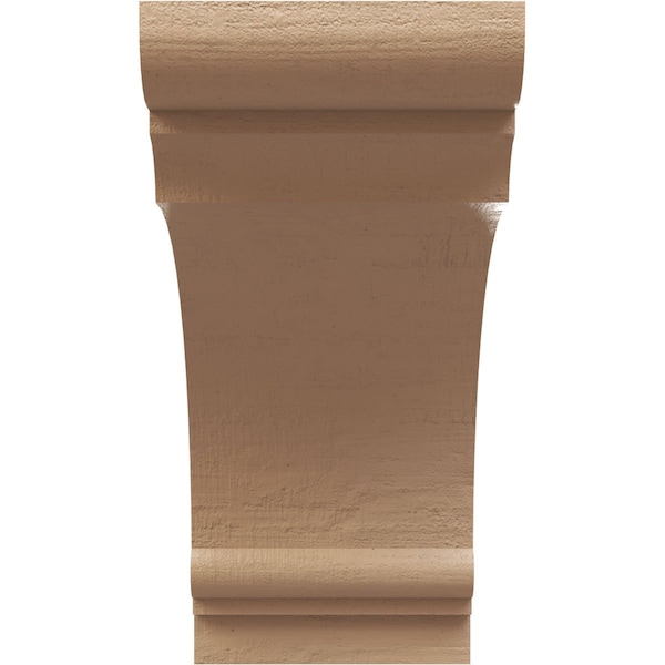 3in. W X 6in. D X 6in. H Series 1 Classic Hughes Rough Cedar Woodgrain TimberThane Corbel, Prmd Tan